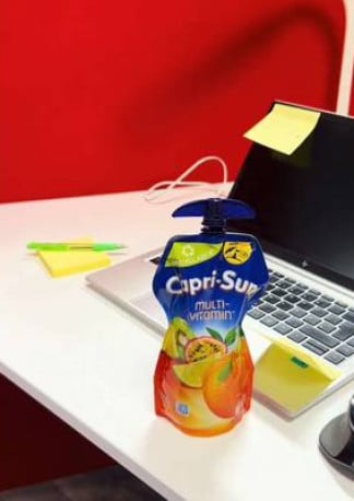 less stress, more juice 🧃😍#caprisun #juice #iconic #bigpouch #330ml 