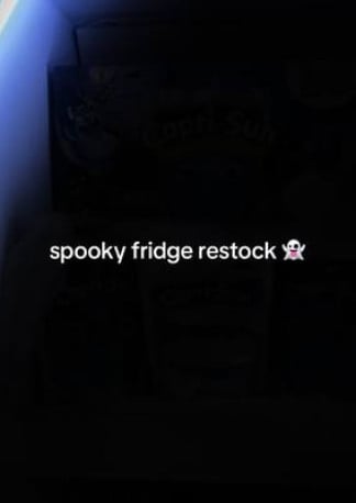 spooky and delicious fridge restock for the weekend 🎃👻#caprisun #pouch #iconic #halloween 