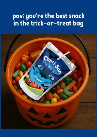 A must have when trick or treating #caprisun #halloween #pouch #trickortreat #snack 