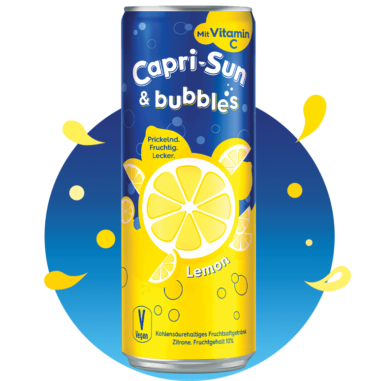 Capri-Sun & Bubbles Lemon with splashes