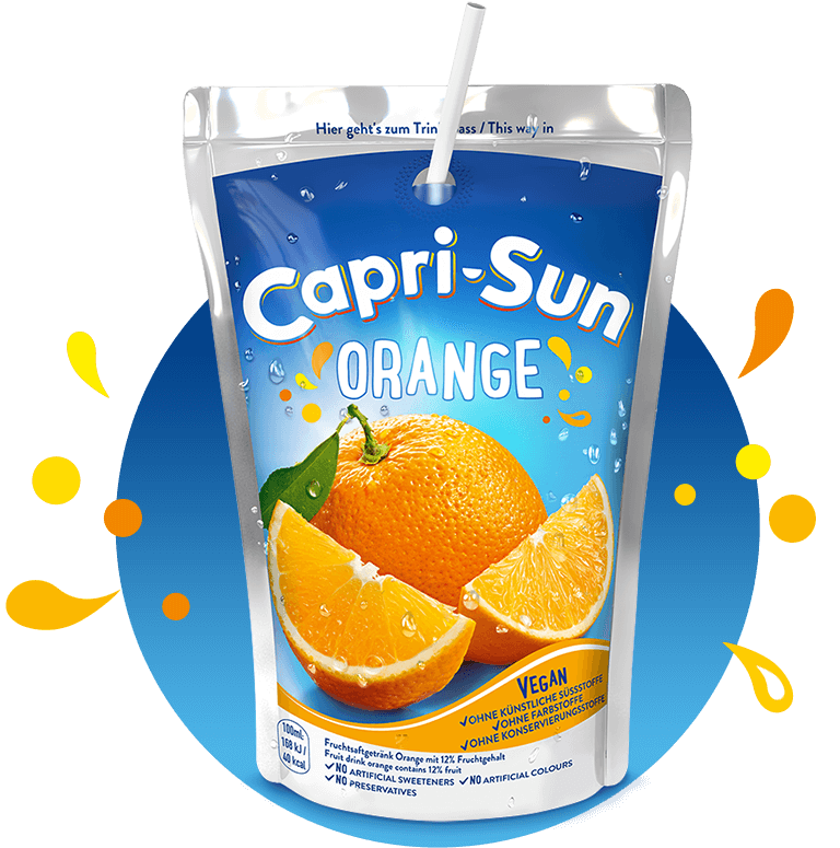 Capri-Sun 200ml Pouch Orange with splashes