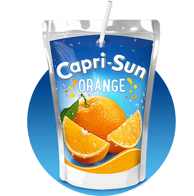 Capri Sun Orange 200ml with background